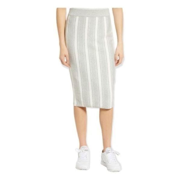 bp Dresses & Skirts - BP Nordstrom Stripe Sweater Skirt Grey Pearl Medium NWT